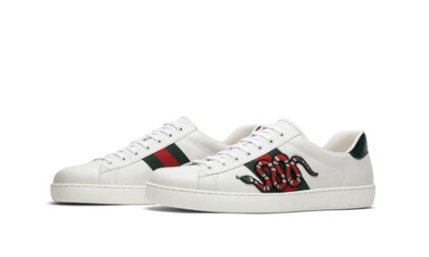 Gucci Ace Embroidered Snake Uomo .